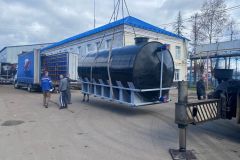 Пластиковые цилиндрические горизонтальные емкости